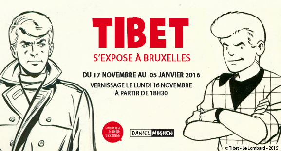 Exposition Tibet  la Maison de la Bande Dessine du 17 novembre 2015 au 5 janvier 2016