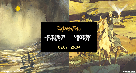 EExposition Emmanuel Lepage et Christian Rossi du 2 au 26 septembre � la galerie Daniel Maghen